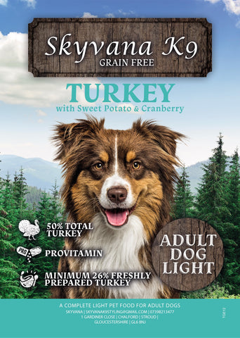 Grain Free Adult Dog Light Turkey with Sweet Potato & Cranberry